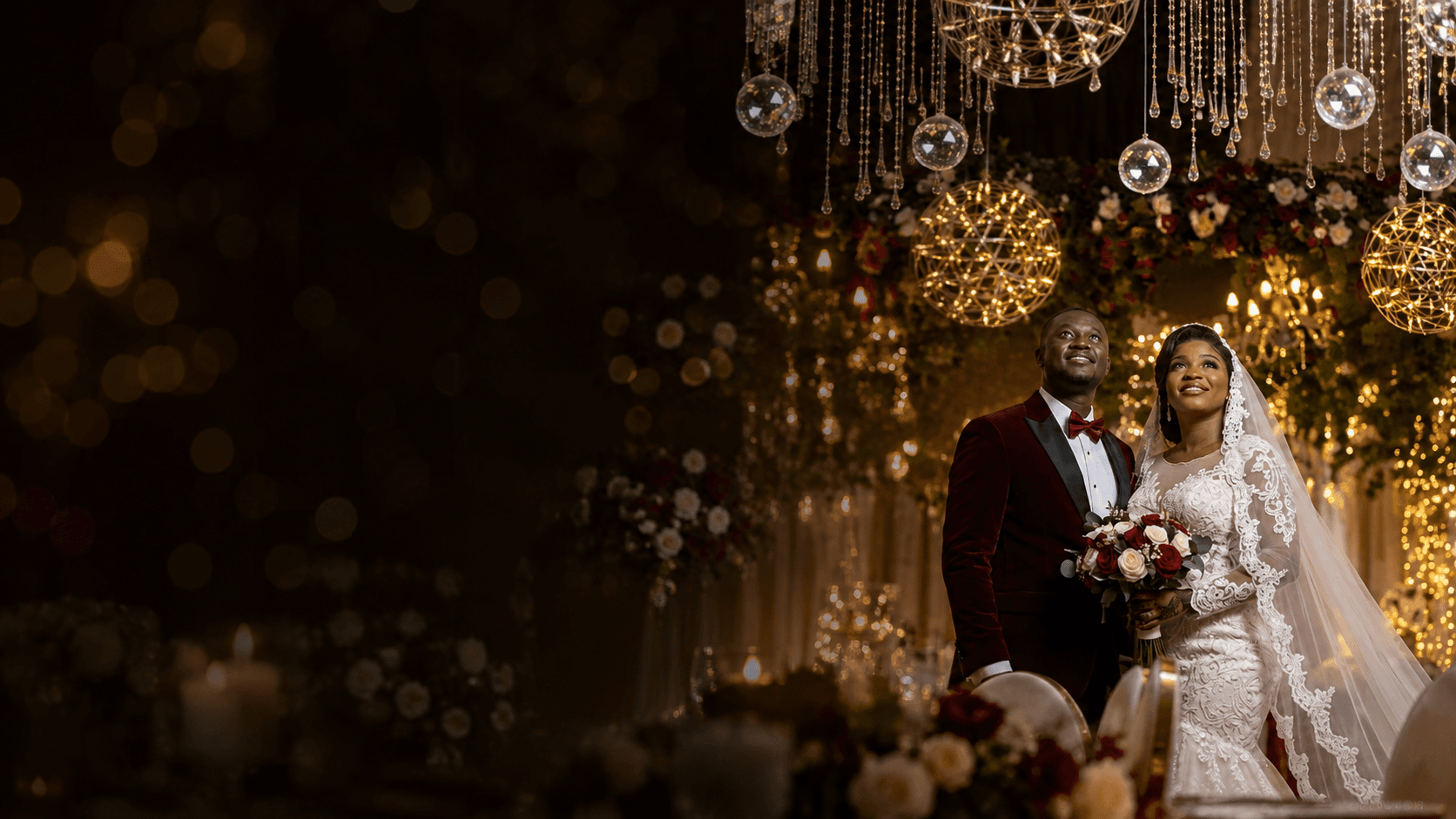 Couple africain le jour de leur mariage